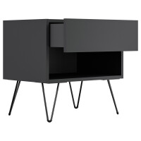 Posseik 2er Nachttisch-Set Industrial B 50 cm Grafit 4