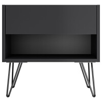 Posseik 2er Nachttisch-Set Industrial B 50 cm Grafit 5