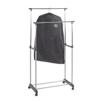 Rollgarderobe Samas in alu-chrom-grau 3